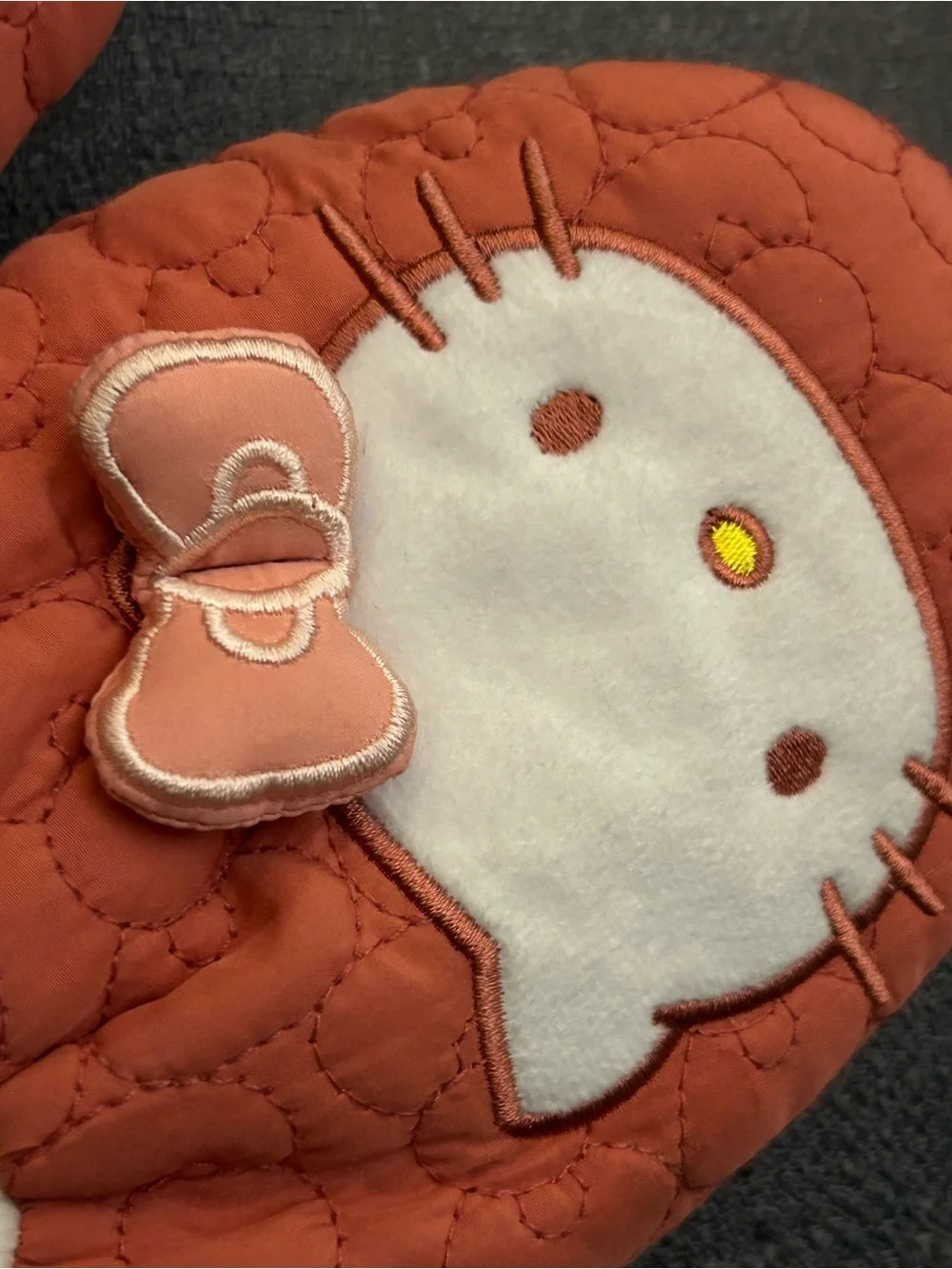 Sanrio Kids Pink Quilted Hello Kitty Slippers